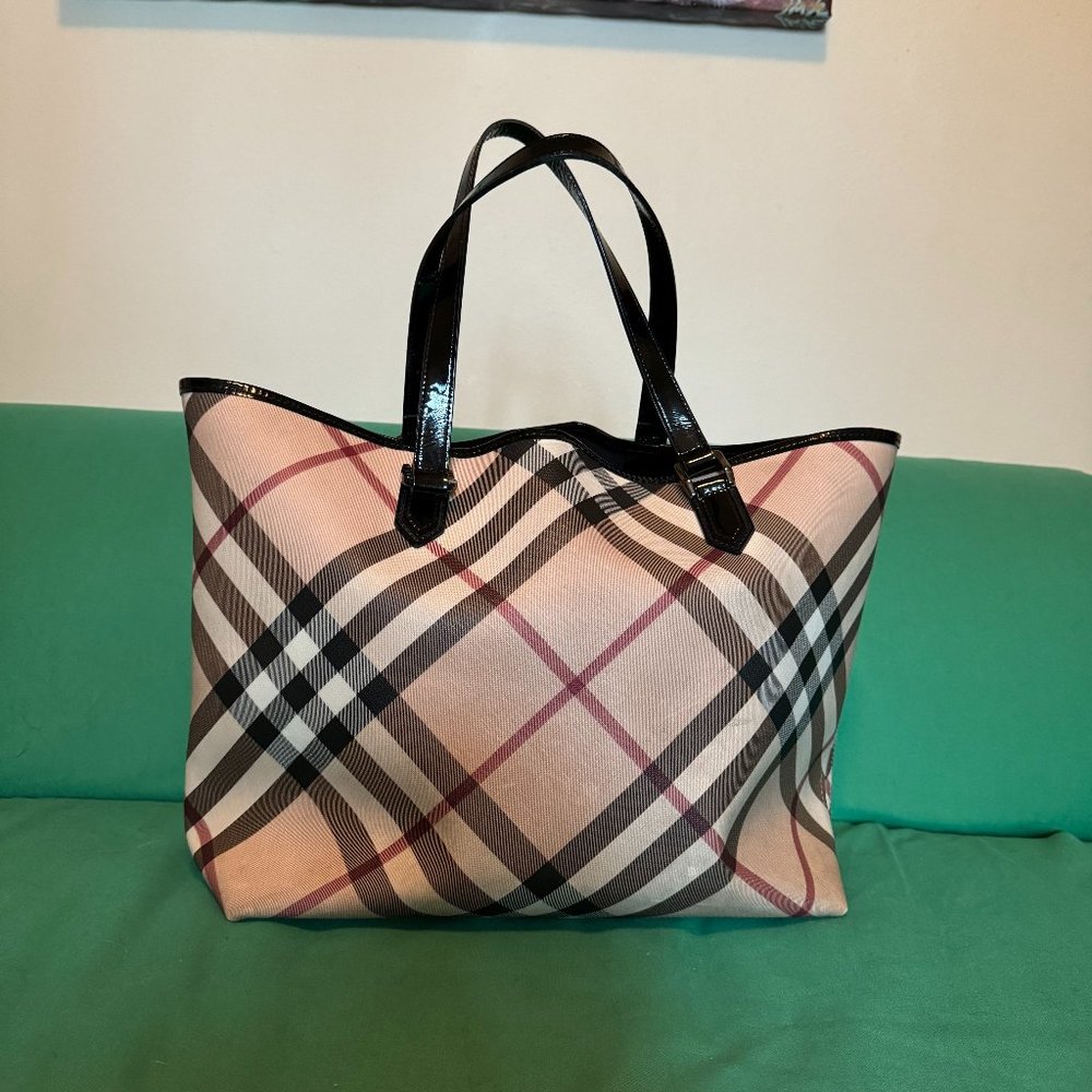 Burberry Large Supernova Checked Tote